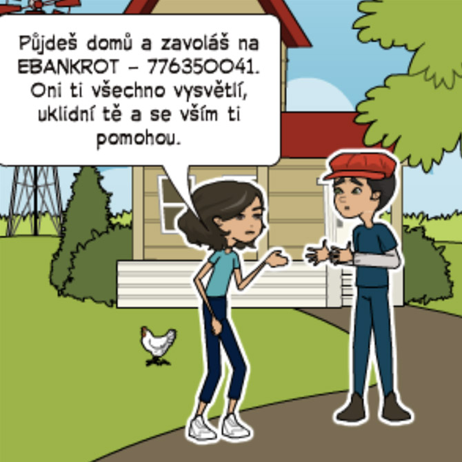 Známá dala panu Bystrému radu a doporučení na eBankrot