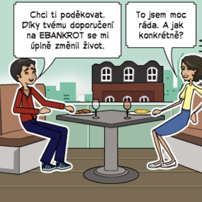 Pan bystrý se sejde se známou a děkuje jí